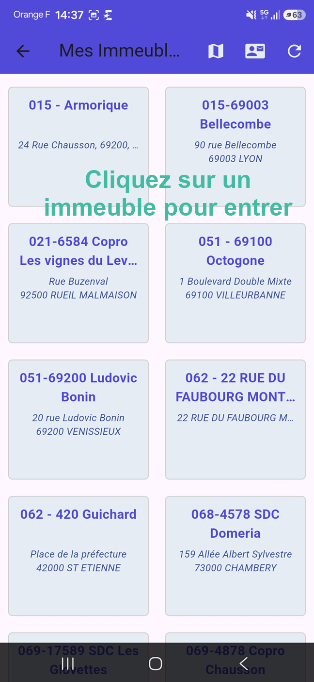 Liste des copropriétés pour la visite technique des immeubles Tutoriel logiciel immobilier pour syndics et administrateurs de biens
